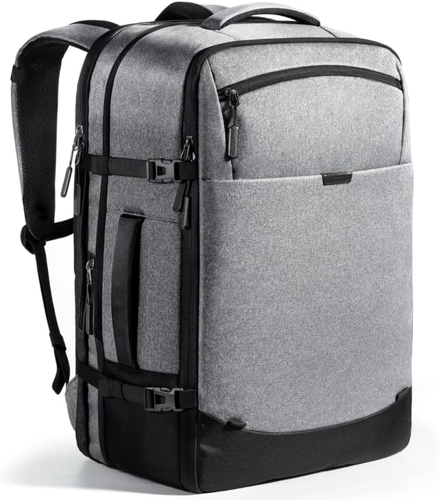 Detalle de Inateck erweiterbarer Reiserucksack 38,5–46,2 L fürs Handgepäck mit Laptopfach (bis 15,6 Zoll)
