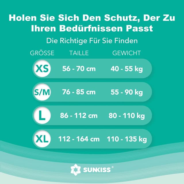 Thumbnail 2 de SUNKISS TrustPlus Inkontinenz Windeln XS 15 Stück 🩲