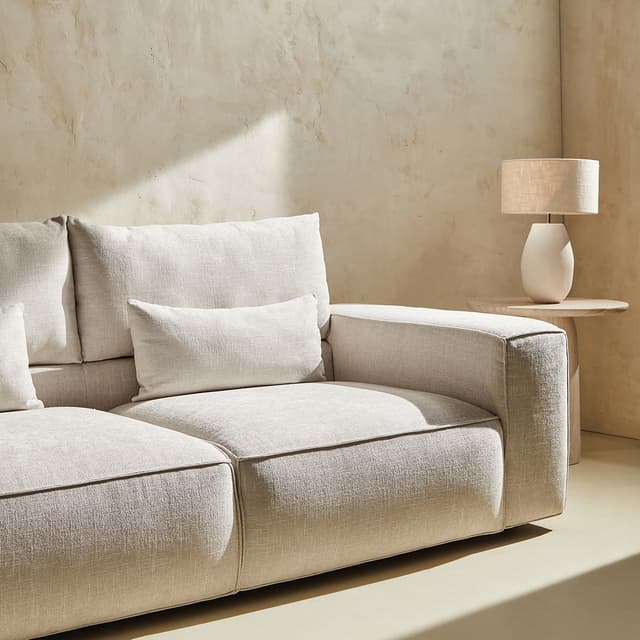 Detalle de El Corte Inglés Aveiro, sofá 3 plazas con respaldos elevables 🛋