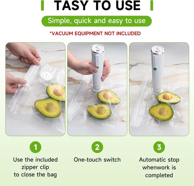 Thumbnail 5 de Vixino Vacuum Sealer Bags 40 Pack