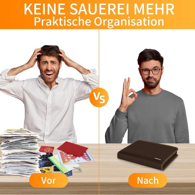 Detalle 1 de JUNDUN Fächermappe A4 mit 13 Fächern