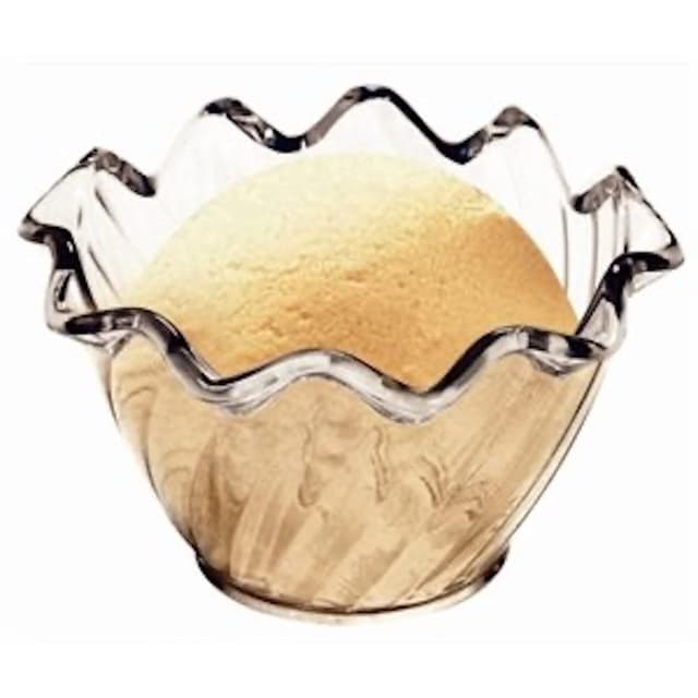 Detalle de Olympia Kristallon Plastic Sorbet Dish (Box 12) – shatter-resistant 165ml portions, glasswasher safe