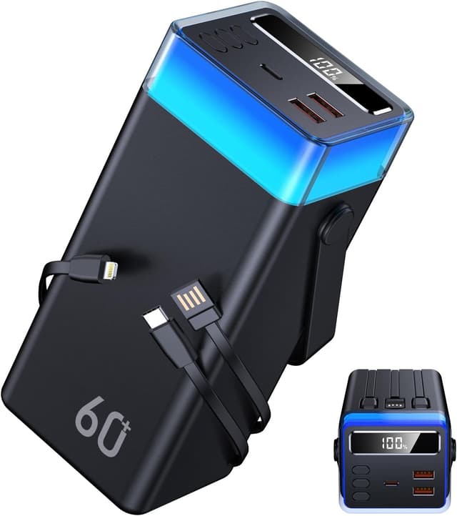 Imagen de 60000mAh Batterie Externe Grande Capacité PD 22,5W en OfertitasTOP