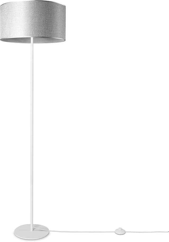 Detalle de Paco Home Stehlampe mit Stoffschirm E27