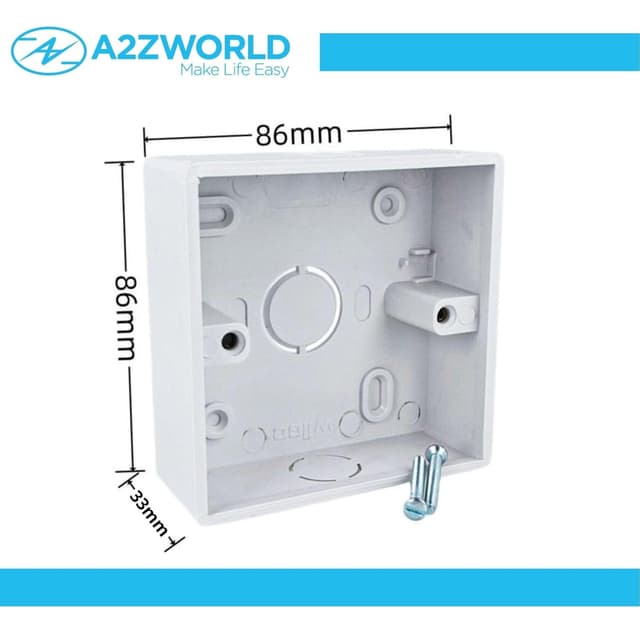 Thumbnail 2 de Scatola incasso muro quadrata 86x86 4 pezzi