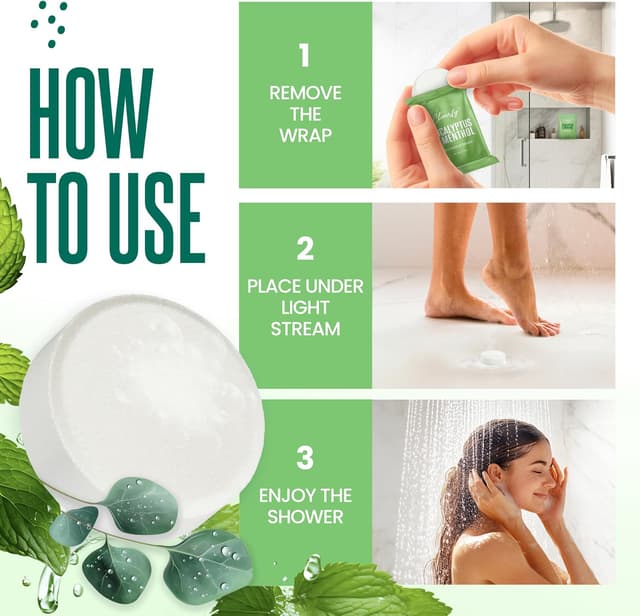 Thumbnail 6 de Cleverfy Eucalyptus 18 Shower Steamers