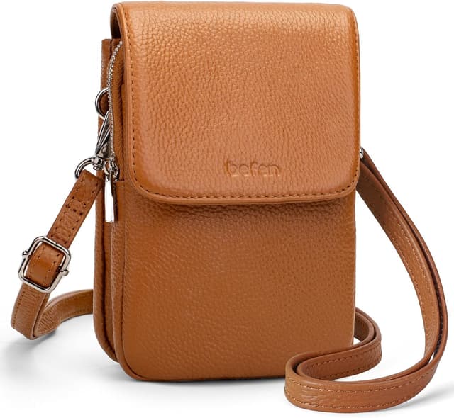 Thumbnail 6 de befen Genuine Leather Crossbody Bag for Women – Small RFID-Blocking Phone Bag with Adjustable Strap