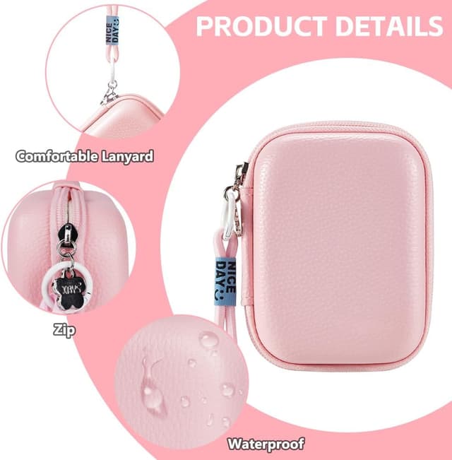 Detalle 2 de Ainiv Digital Camera Case (Small) – compact camera pouch with strap for Sony, Casio, Canon and Panasonic