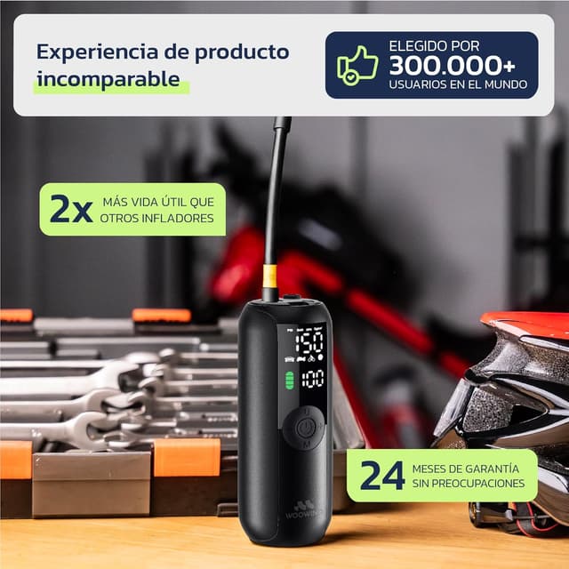 Thumbnail 6 de Woowind LP1 Inflador Portátil 150 PSI