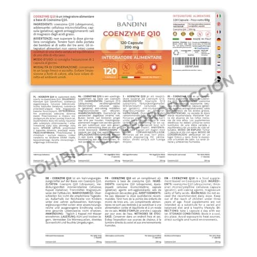 Thumbnail 6 de Bandini® Coenzima Q10 200mg 🍃 Antioxidante Natural, 120 Cápsulas
