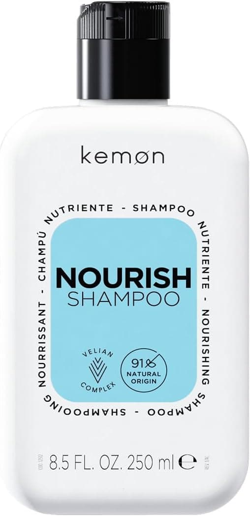 Detalle de Kemon Nourish Shampoo nutriente al burro di karité per capelli secchi, crespi e sfibrati (250 ml)