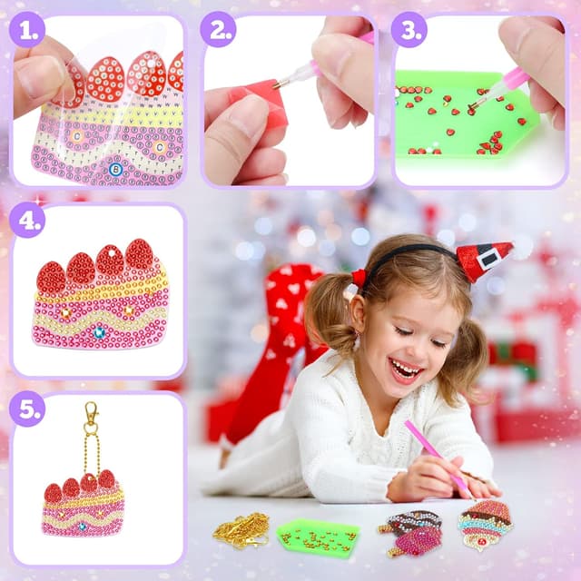 Detalle 1 de Diamond Arts & Crafts Kits for Girls 7–12 🎨