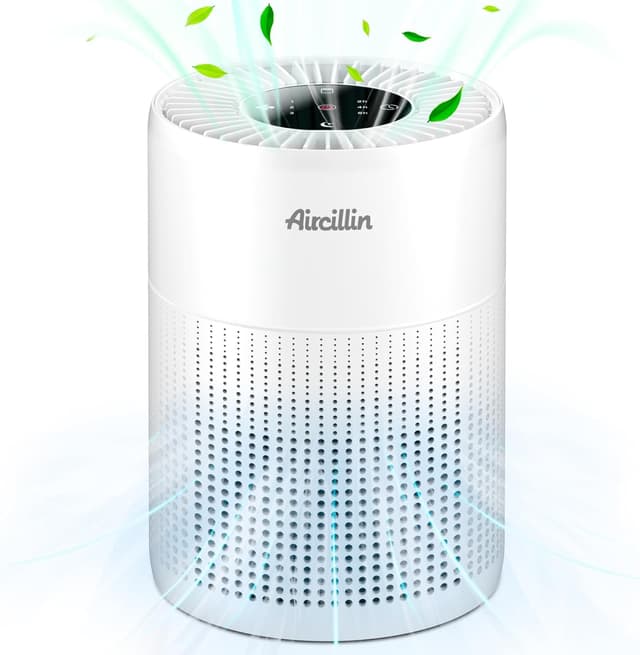 Detalle de Aircillin Air Purifier AP070A with 4-stage H13 HEPA filter for bedrooms up to 765Sq Ft