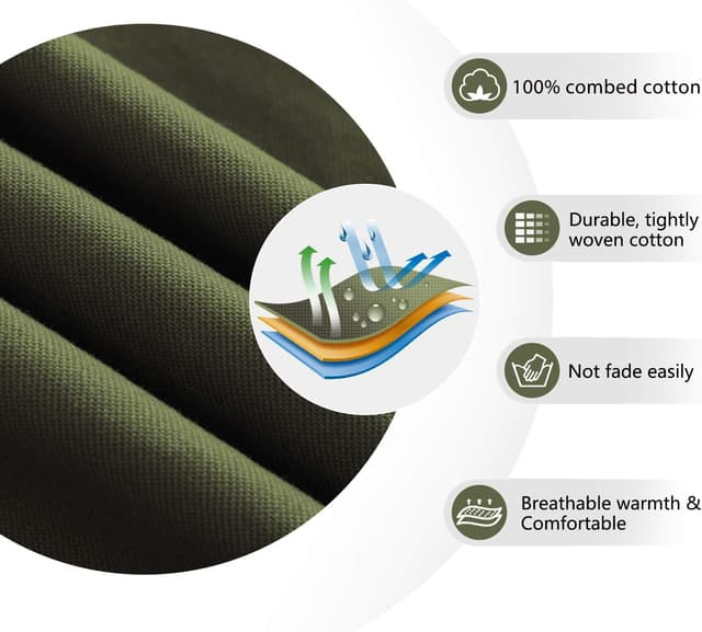 Thumbnail 6 de WenVen Giacca Militare Invernale Uomo con cappuccio staccabile