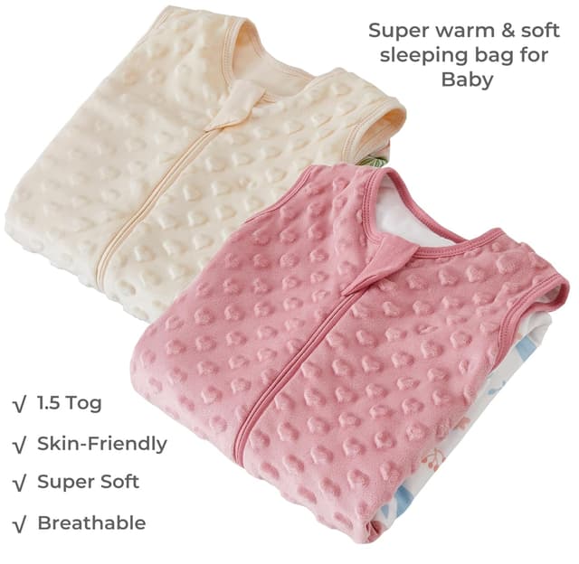 Detalle 2 de Chilsuessy Baby Schlafsack 1.5 TOG 2er Set
