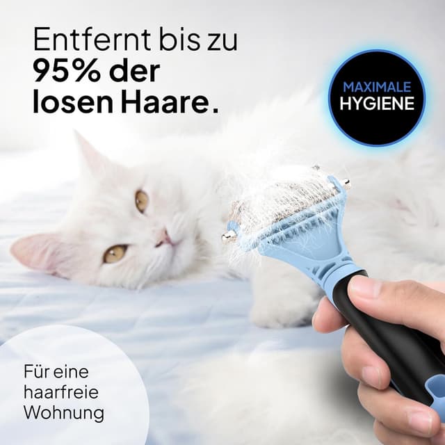 Detalle de Pretty Paw Katzenbürste für schonende Haarentfernung 🐾