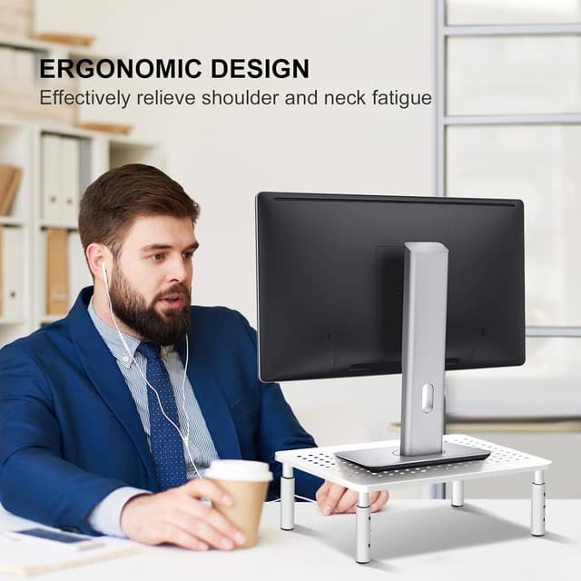 Thumbnail 6 de Bracwiser Monitor Stand Riser 20KG, adjustable screen riser 🖥