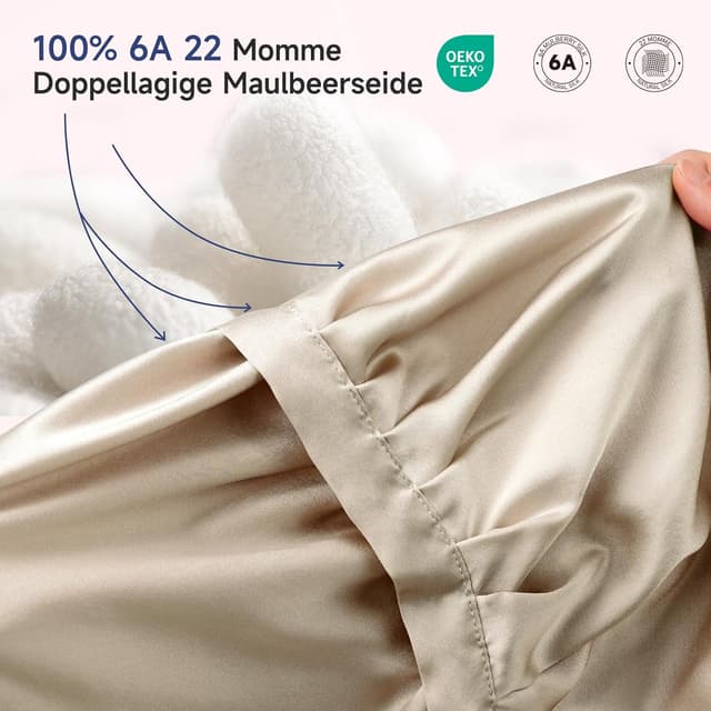 Thumbnail 1 de Kaome 22 Momme 100% Maulbeerseide Schlafmütze