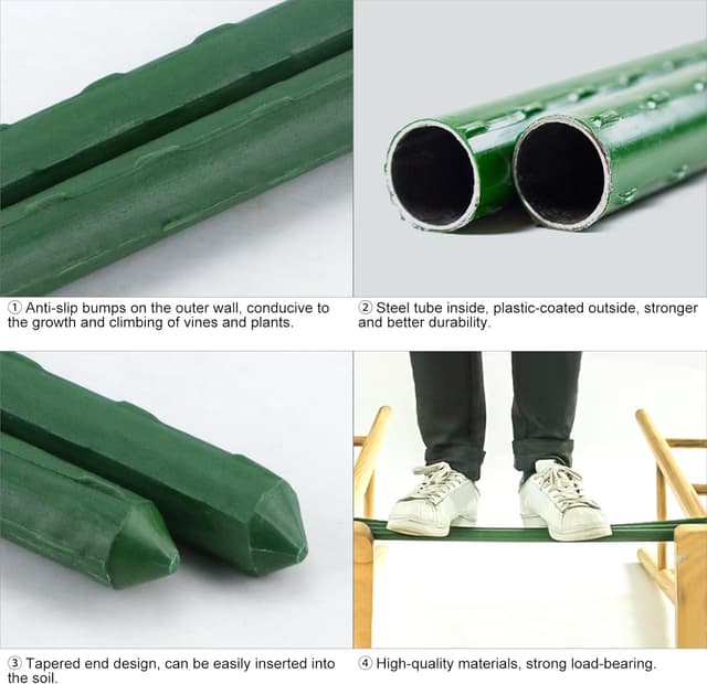 Detalle de VonLux 40cm 30Pcs Plant Stakes Kit with Trellis Connector Clips and Plant Ties