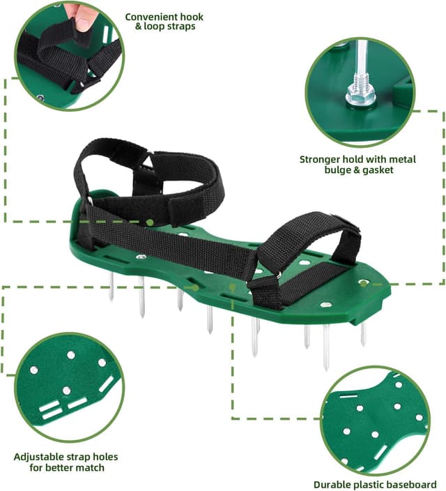 Detalle 1 de Ohuhu Arieggiatore prato con chiodi