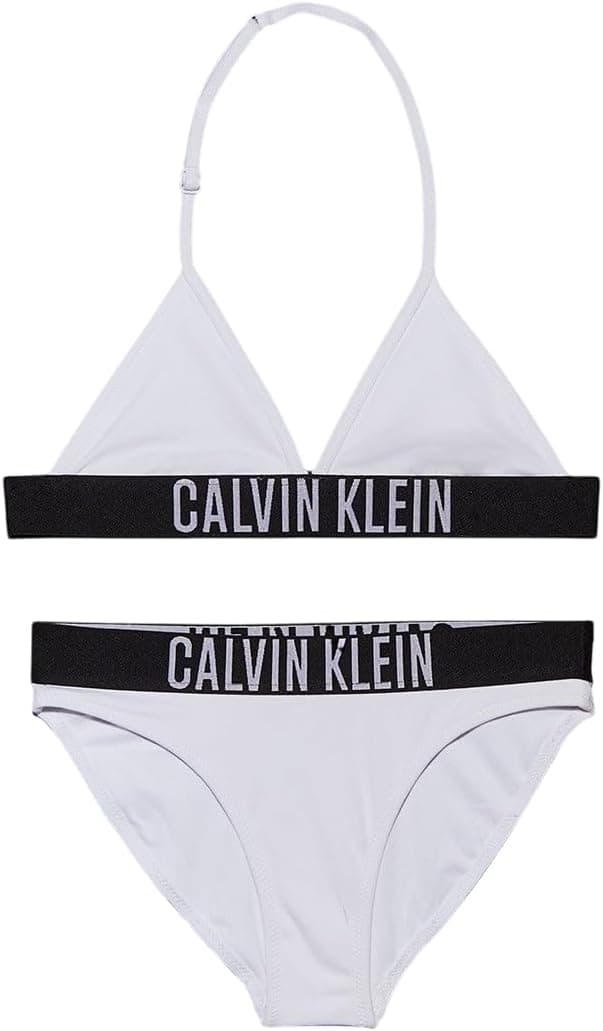 Detalle de Calvin Klein Bambina Bikini Triangle Set con Fascia con Logo