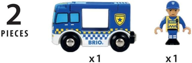Thumbnail 3 de BRIO World 33825 Polizeiwagen Licht Sound