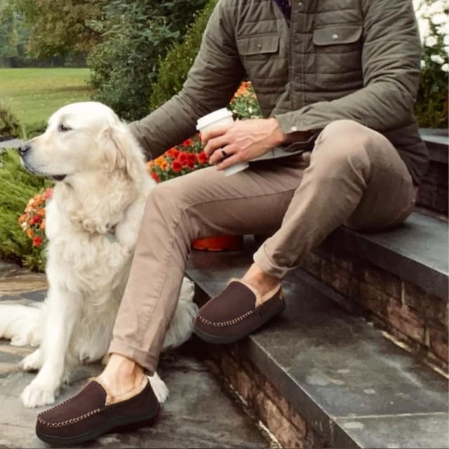 Thumbnail 4 de Zigzagger Men's Moccasin Slippers Memory Foam Loafers