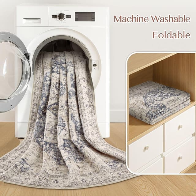 Thumbnail 5 de Tortania Area Rug 9x12 Washable Rug