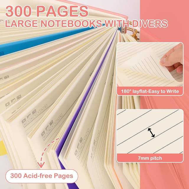 Detalle de FREBLASO 5 Subject Notebook, 300-page