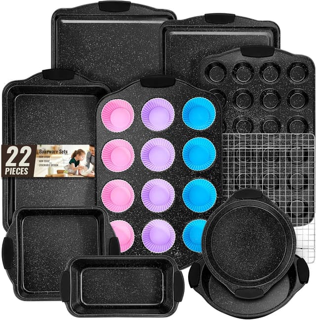 Detalle de AIVIKI 22 Piece Nonstick Bakeware Set