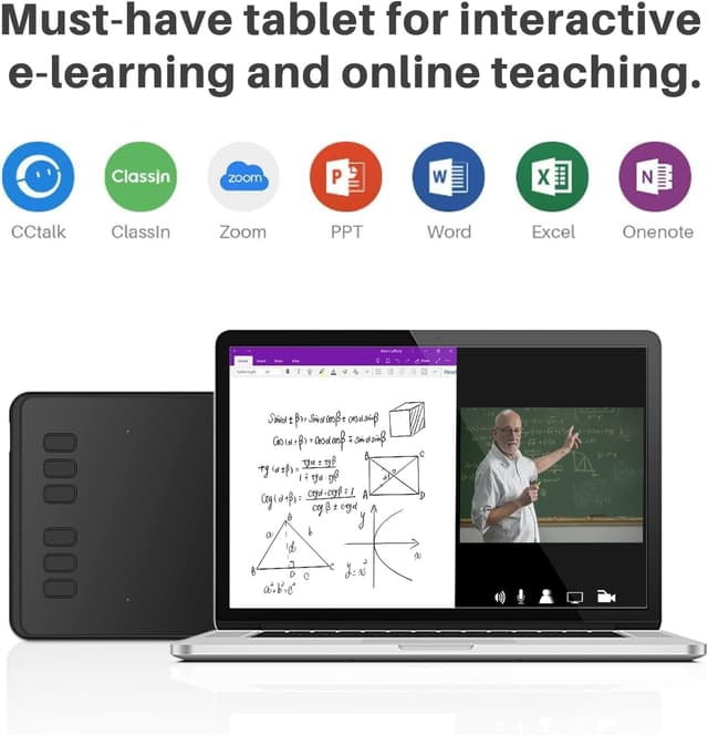 Thumbnail 6 de Huion Inspiroy H640P drawing tablet with battery-free PW100 stylus for Windows, Mac, Linux, Android