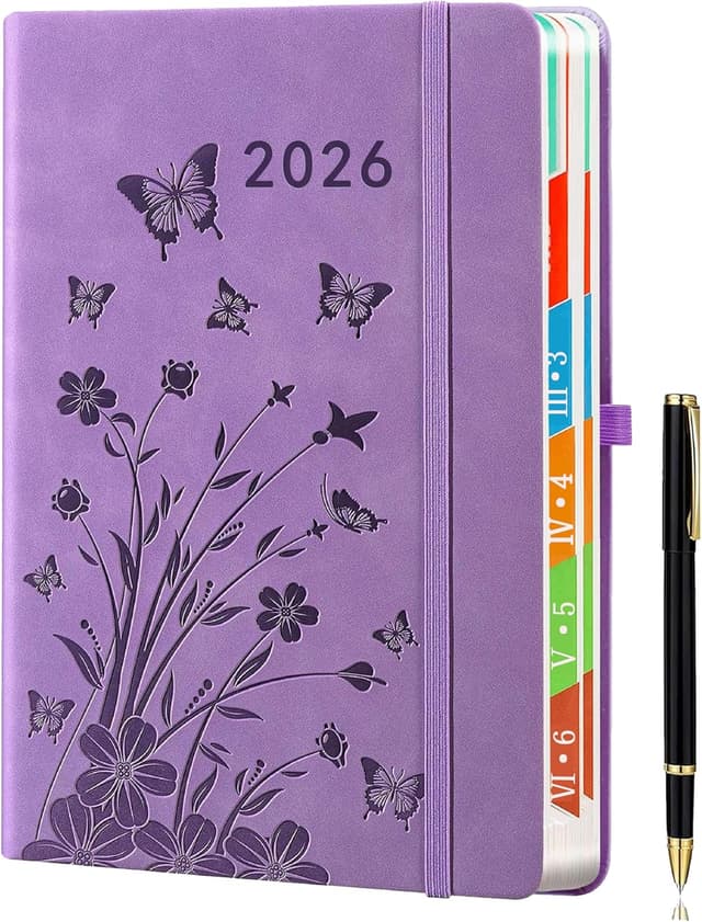 Detalle de Agenda 2026 Giornaliera A5 Lavanda 12 mesi