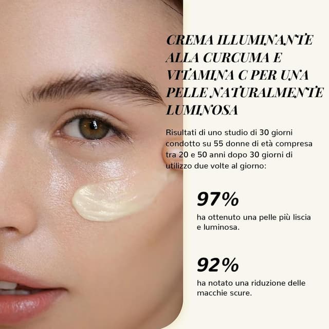 Detalle de ANAiRUi Crema viso alla curcuma e vitamina C con collagene (pelle secca) 50 g