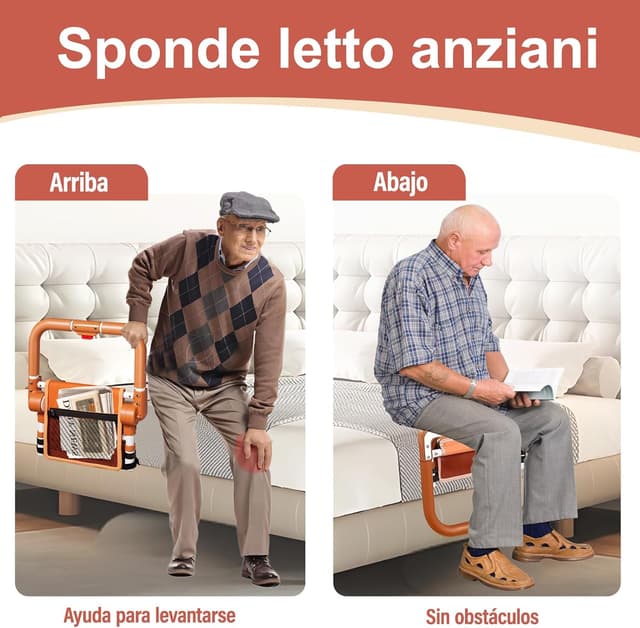 Thumbnail 6 de Barandilla cama adulto plegable Barandilla Cama 3 alturas seguridad