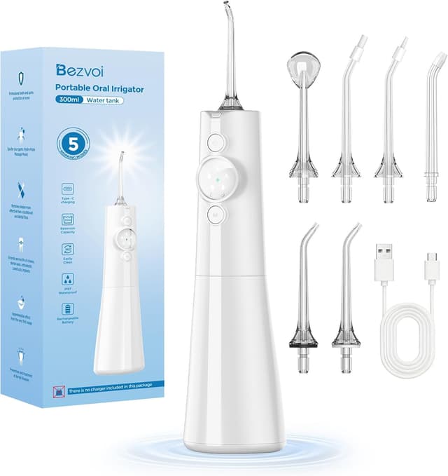Detalle de Bezvoi Water Flosser 300 ml, cordless