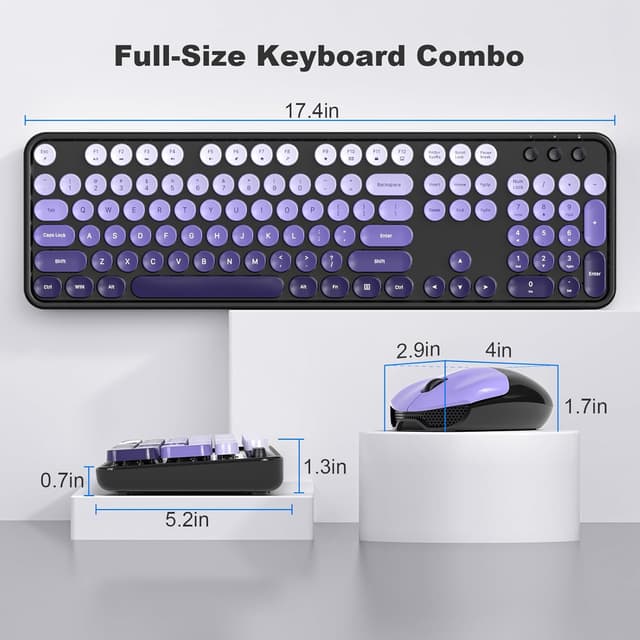 Thumbnail 6 de MOFII Wireless Keyboard and Mouse Combo Full-Size