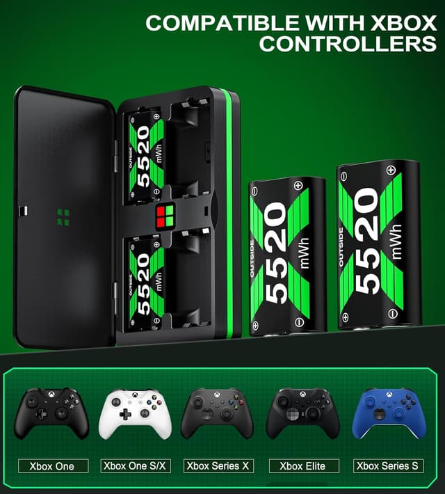 Thumbnail 5 de Portable 4×5520 mWh Xbox Controller Battery Pack