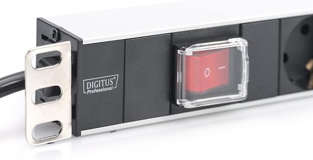 Detalle 1 de DIGITUS Regleta 19" 7 tomas 1U 4000W 🔌