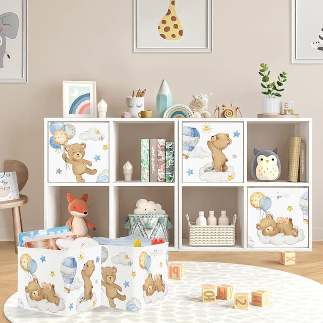Detalle 1 de HUUMONSS Sleeping Animals Storage Cubes 3-Pack