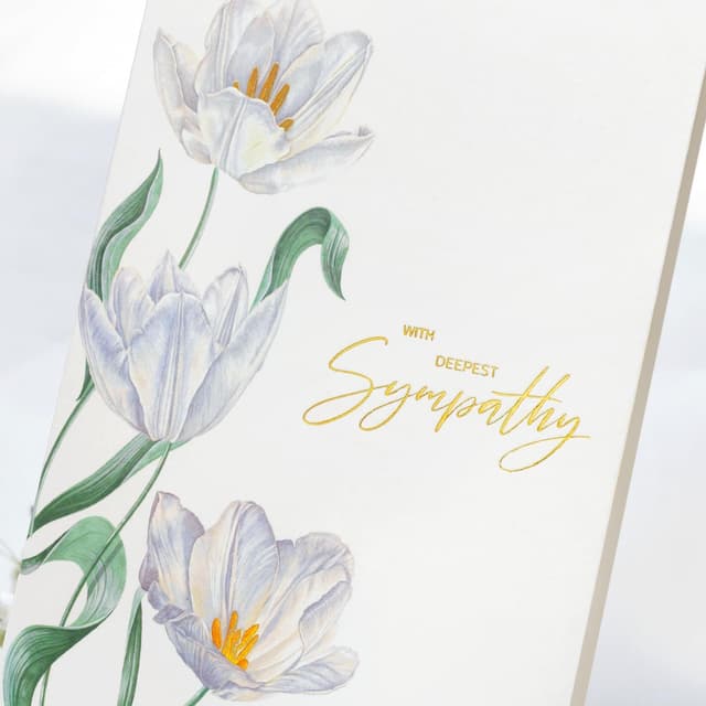 Detalle de 24 Sympathy Cards Gold Foil Assortment Floral Designs with Envelopes & Stickers