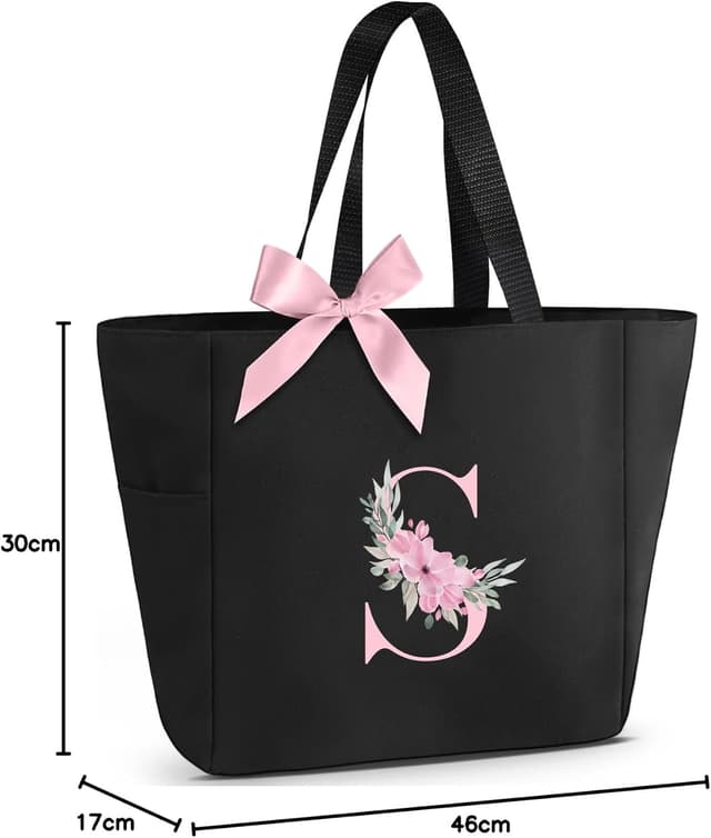 Thumbnail 6 de Personalised tote bag A-Z initial, 46 x 17 x 30 cm