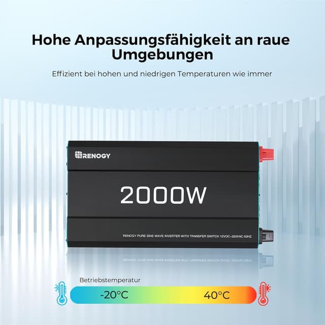 Thumbnail 4 de Renogy 2000W Reiner Sinus Wechselrichter
