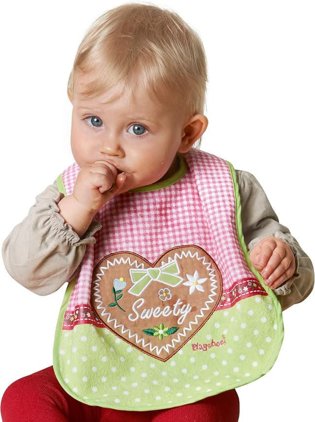 Detalle de Playshoes set di 7 bavaglini impermeabili da legare (cotone e PEVA)