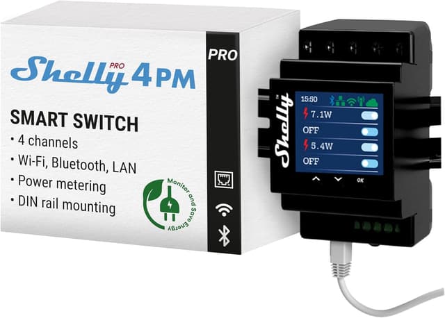 Imagen de Shelly Pro 4PM Interruttore Intelligente 4Canali en OfertitasTOP