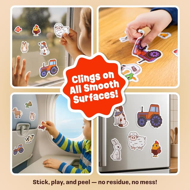 Detalle de Creative Kiddos Reusable Sticker Book 50