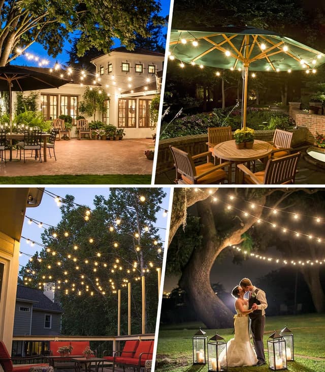 Thumbnail 5 de Solar String Lights Outdoor Garden 15M G40 LED