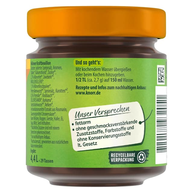 Thumbnail 4 de Knorr Hühner Kraftbouillon Glas 4,4 Liter