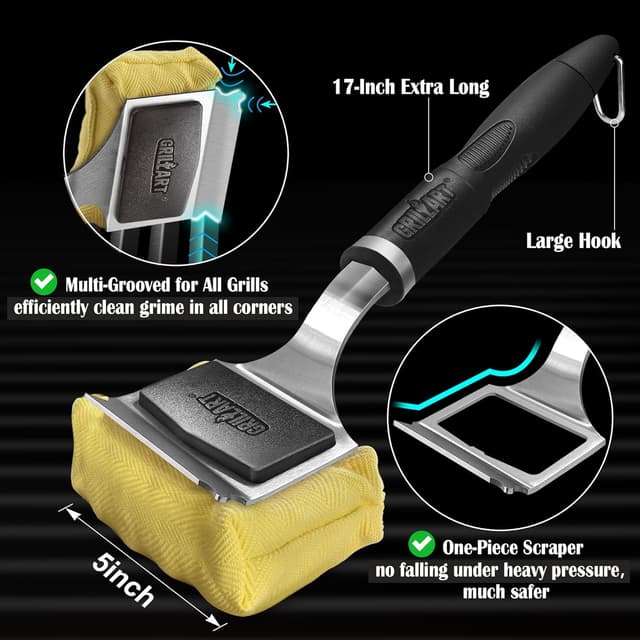Detalle de GRILLART Grill Brush Steam Cleaner 17