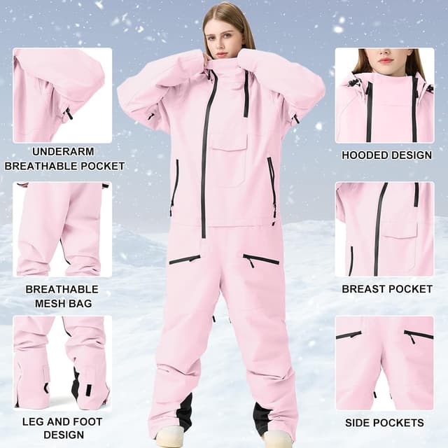 Thumbnail 4 de HOUZONIY Einteiler Skioverall Damen