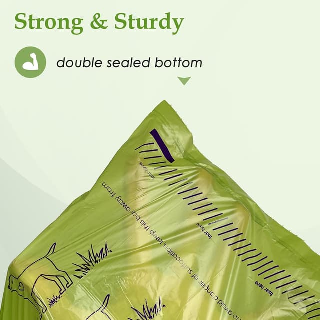 Detalle 2 de 240 Count Lavender Scented 13” x 9” Dog Poop Bags Rolls (Leakproof, Strong & Sturdy)